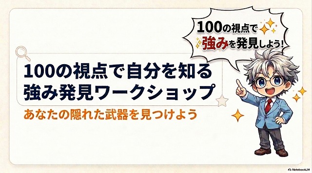 100の視点で自分を知る強み発見ワークショップ